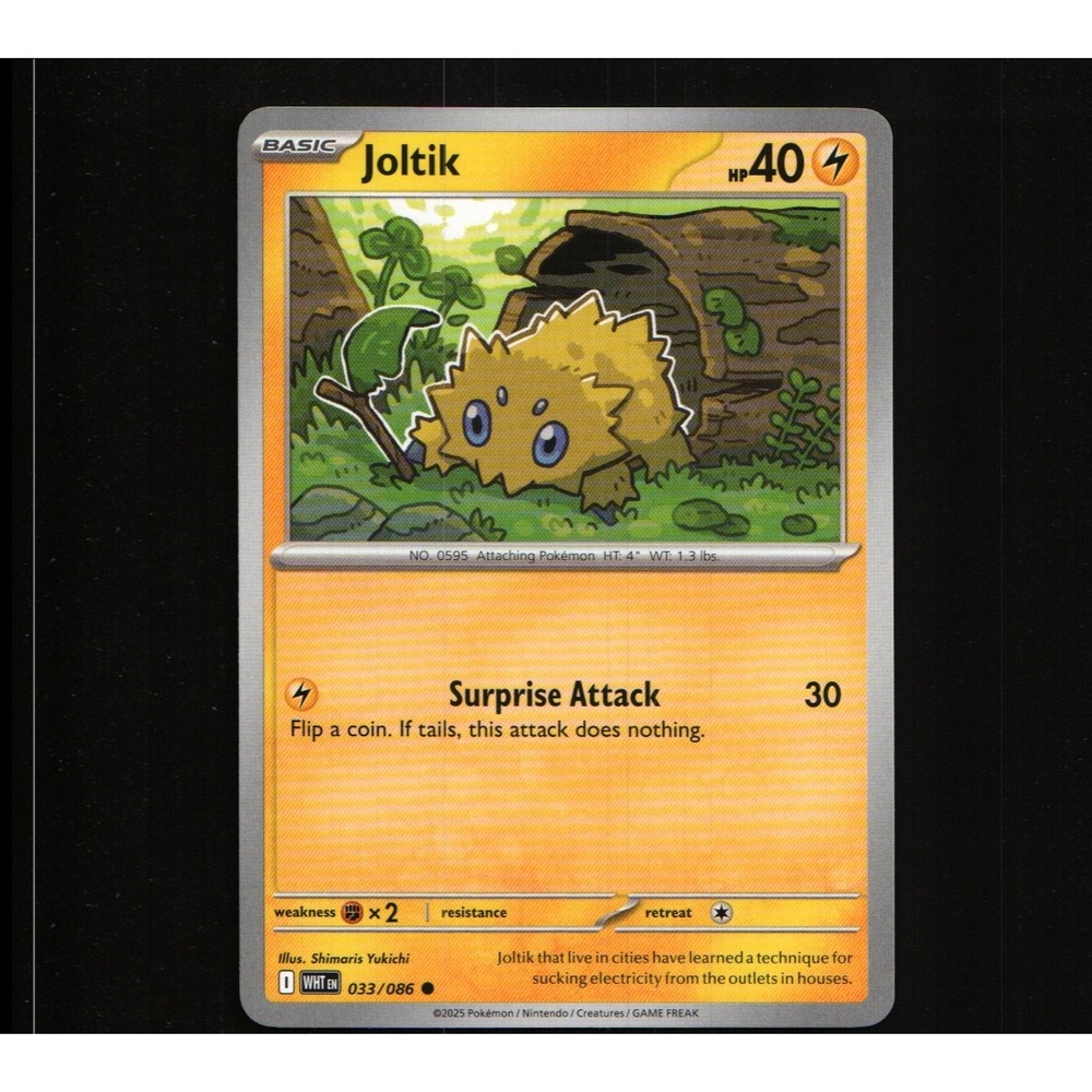 Pokemon Joltik 033/086 WHT EN White Expansion Deck Common NM